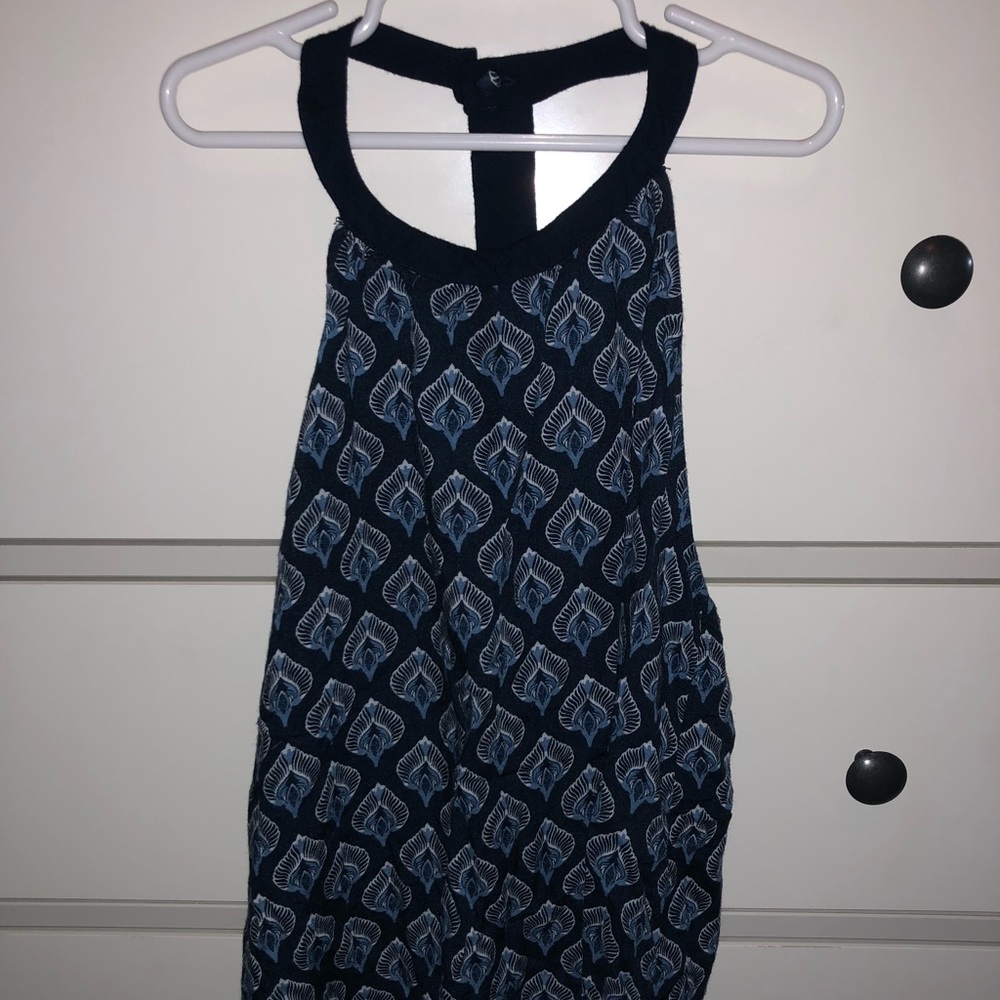 Roxy Open Back Patterned Tank Top